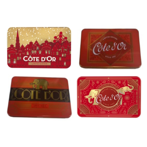 Classic Milk & Dark Chocolate Assortment Vintage Tin Cote D'Or 306g